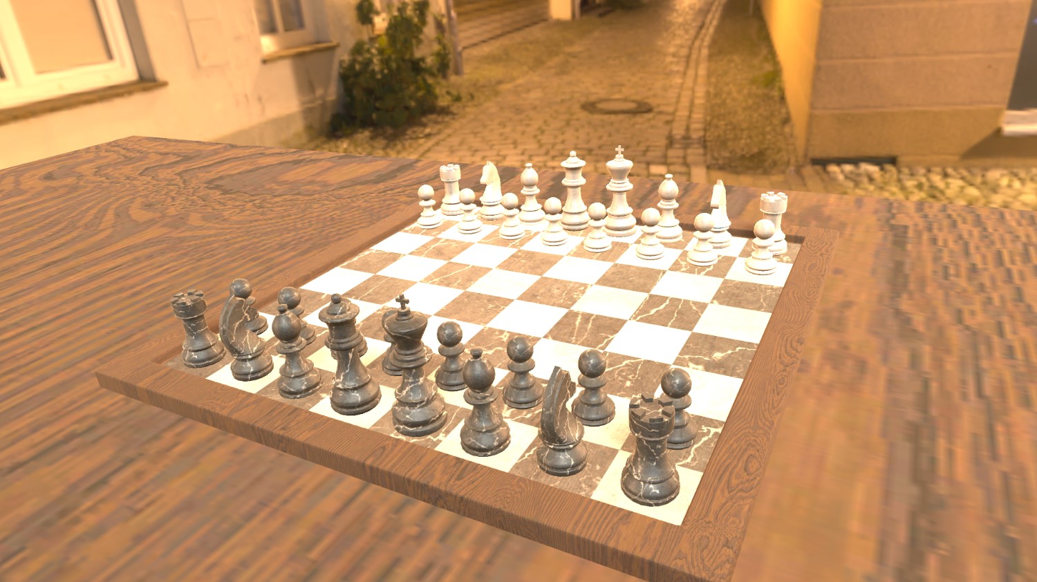 3D chessboard made in maya